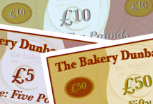 Gift Vouchers from the Bakery Dunbar